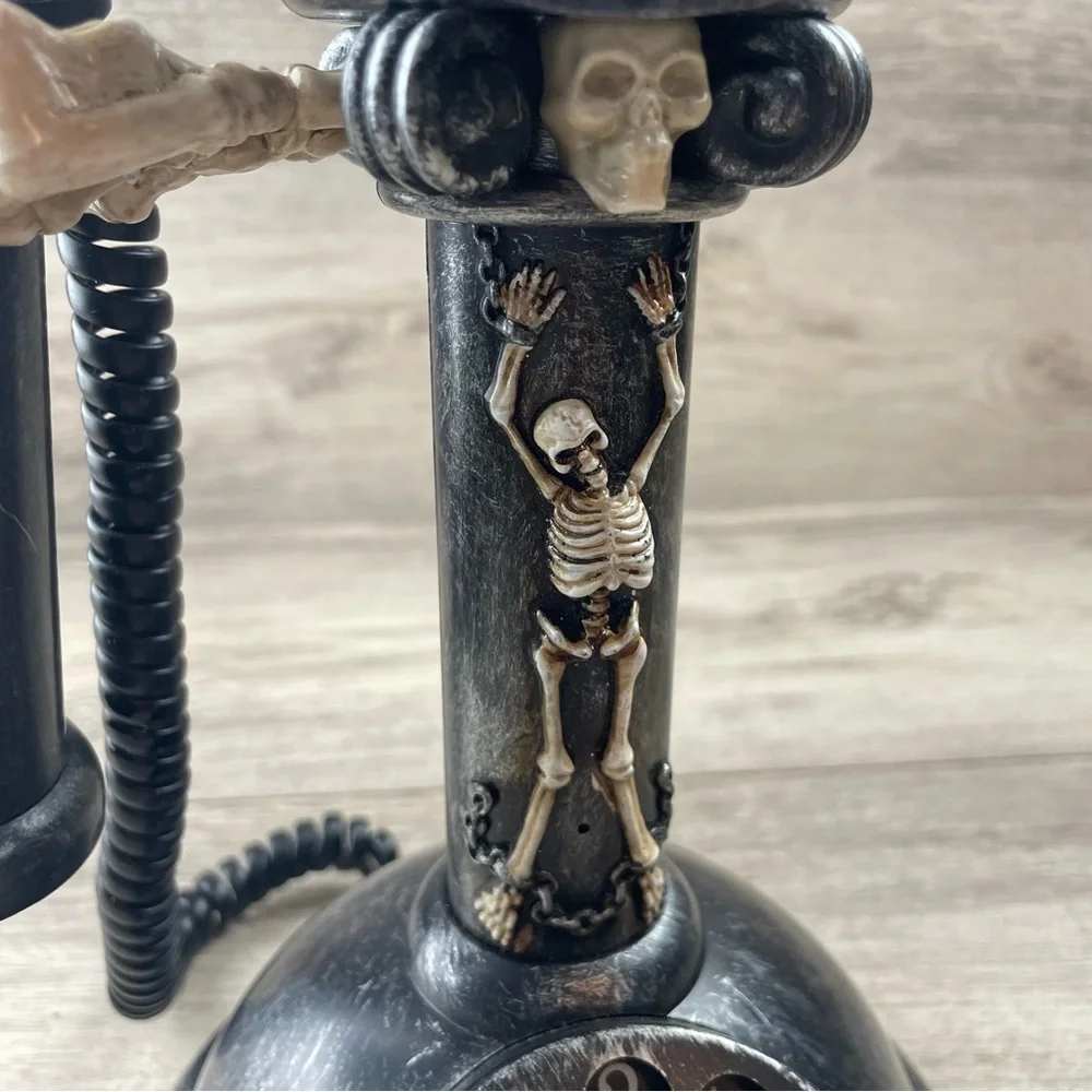 Gemmy Halloween Spooky Haunted Candlestick Telephone Phone - NO SOUND PROP ONLY